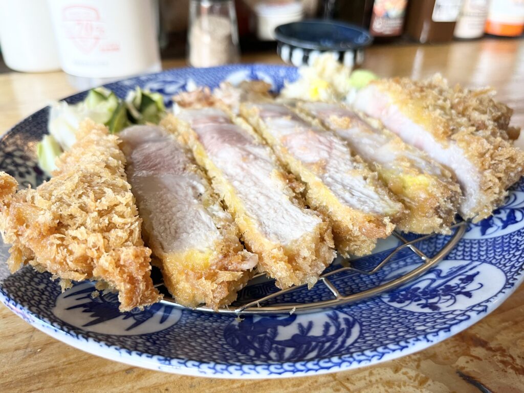 和光市　トンカツ揚ヤ　半仁前　特上リブロースカツ定食